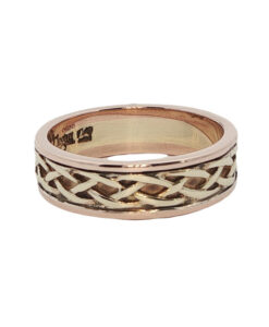 CLOGAU 9ct Gold Weave Band Ring