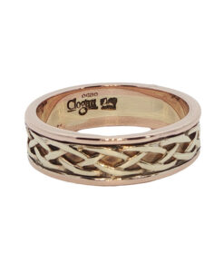 CLOGAU 9ct Gold Weave Band Ring