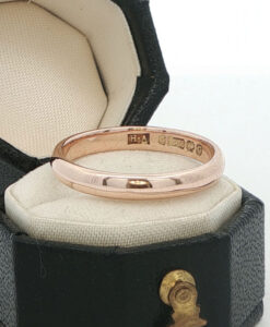 Vintage 9ct Rose Gold Wedding Ring