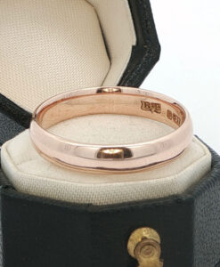Vintage 9ct Rose Gold Wedding Ring