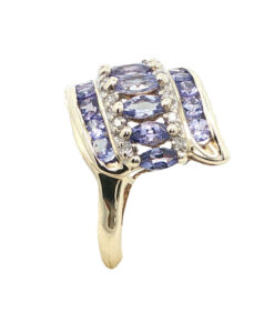 Tanzanite Cluster Ring