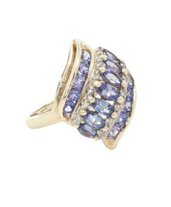 Tanzanite Cluster Ring