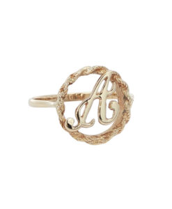 Vintage 9ct Gold Initial A Ring