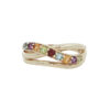 9ct Gold Multi Gem Band Ring