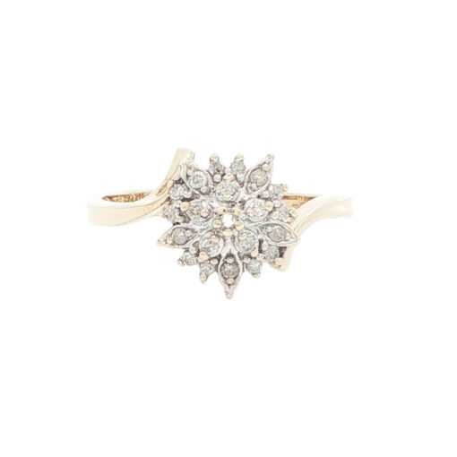 9ct Gold 0.15ct Diamond Cluster Ring