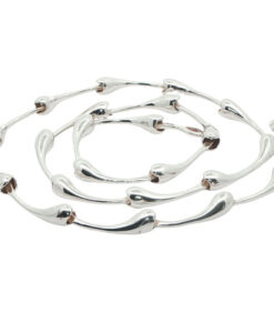 Vintage Sterling Silver Wave Necklace