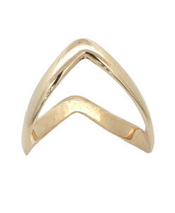 Vintage 9ct Gold Full Wishbone Ring