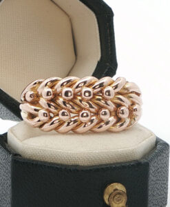 9ct rose gold keeper ring