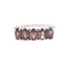 10ct White Gold Colour Changing Garnet Ring