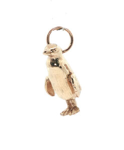 Vintage 9ct Gold Moving PENGUIN Charm dated 1982
