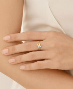 ring on model's hand