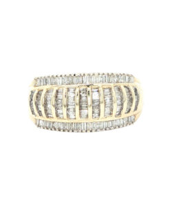 10ct Yellow Gold Diamond Cluster Ring