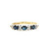 9ct Yellow Gold Diamond and Sapphire Band Ring