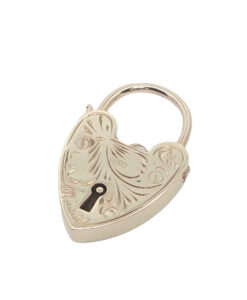 Alternative view of Vintage Georg Jenson 9ct Gold Heart Padlock Charm