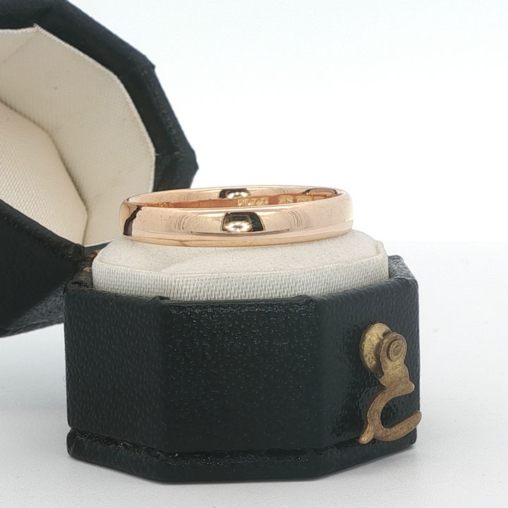 Antique 22ct Gold Wedding Band Ring 3mm Size P1/2