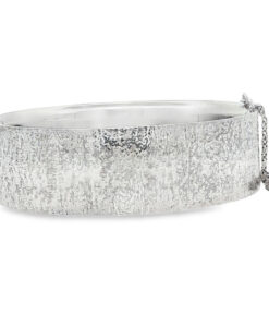 Alternative view of Vintage Sterling Silver Textured Bangle – Birmingham 1967