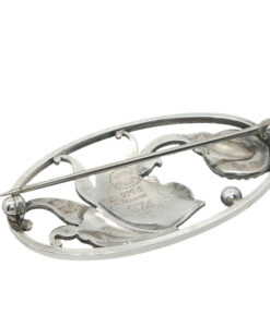 Alternative view of Georg Jensen Vintage Sterling Silver Cactus Brooch #274 by Gundorph Albertus (c.1935–1942)