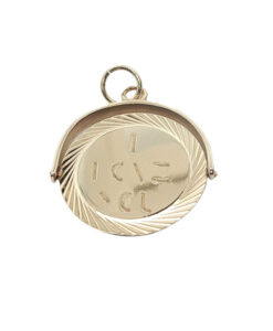 Vintage Georg Jensen 9ct Gold “I LOVE YOU” Spinner Pendant – London 1966