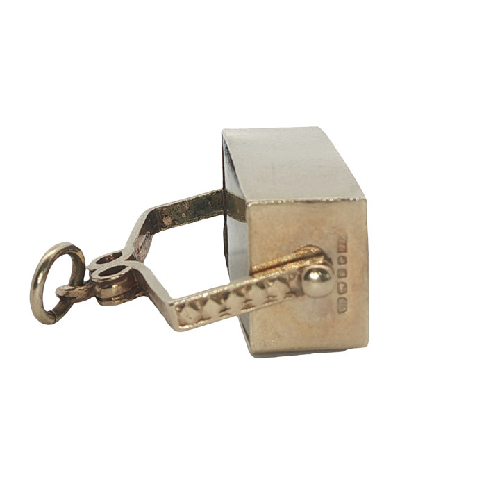 Vintage 9ct Gold Spinner Fob with £1 Note – Dublin, 1978 - Image 3