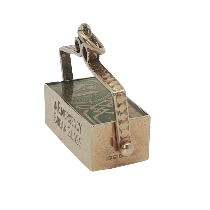 Vintage 9ct Gold Spinner Fob with £1 Note – Dublin, 1978 - Image 4