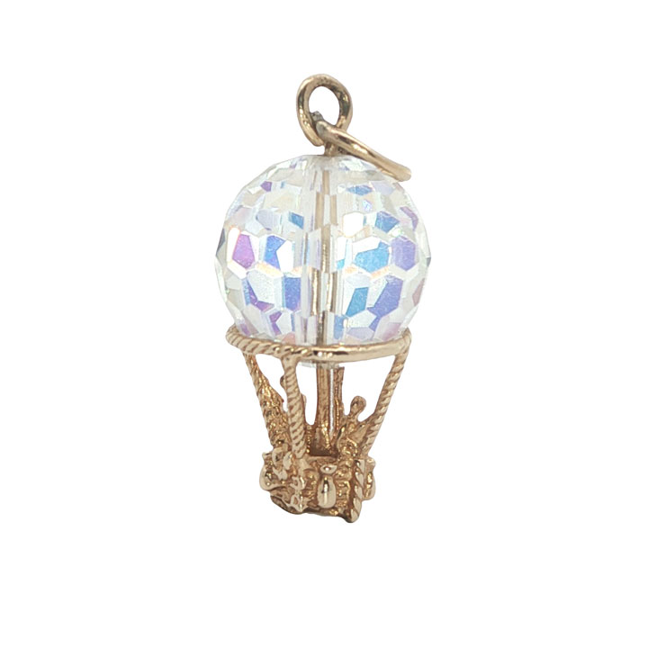 Charming 9ct Gold Hot Air Balloon Pendant – Sheffield 1997