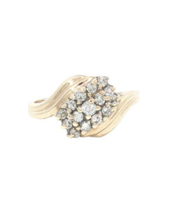 9ct Gold 0.33ct Diamond Cluster Ring