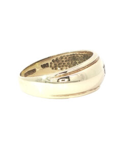 Alternative view of 9ct Yellow Gold Diamond Gypsy Set Band Ring
