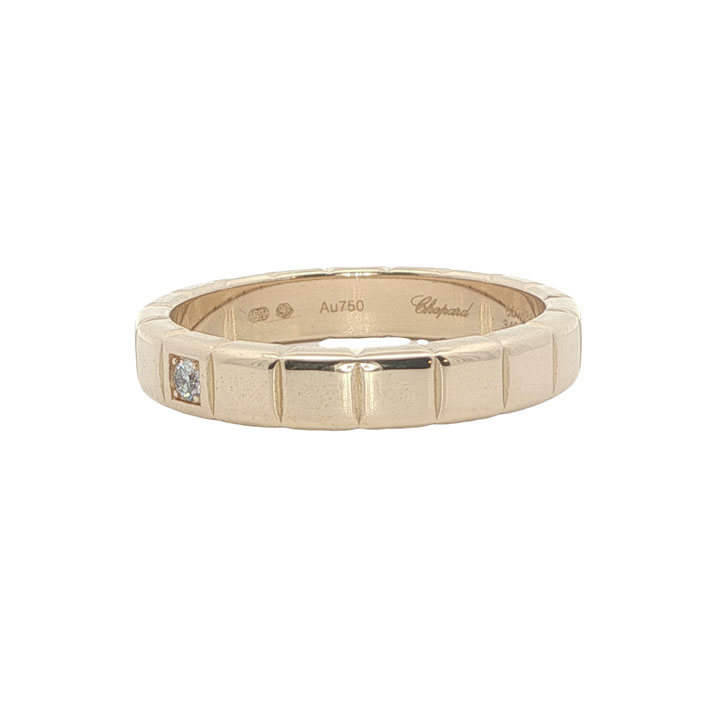 Chopard 18ct Yellow Gold Diamond ICE CUBE Band Ring - Image 4