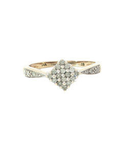 9ct Gold 0.25ct Diamond Cluster Ring