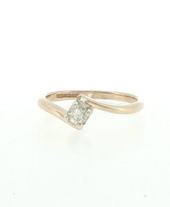 Alternative view of 9ct Yellow Gold 0.15ct Diamond Solitaire Ring
