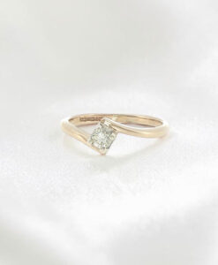 9ct Yellow Gold 0.15ct Diamond Solitaire Ring