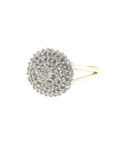Alternative view of 9ct Gold 0.50ct Diamond Cluster Ring