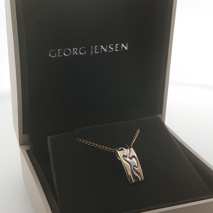 Georg Jensen Fusion Pendant Necklace in box