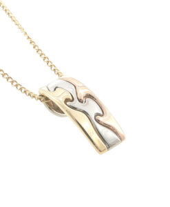 Georg Jensen Fusion Pendant Necklace by Nina Koppel – 18ct Yellow, White & Rose Gold - Image 3