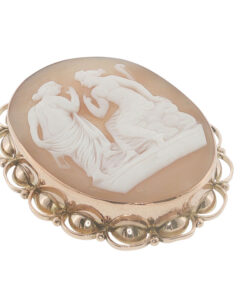 Antique 9ct Rose Gold Cameo Brooch – Pre 1930 - Image 3