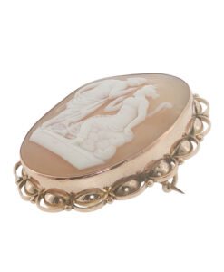 Antique 9ct Rose Gold Cameo Brooch – Pre 1930 - Image 2