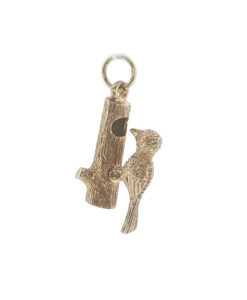 Vintage 9ct Gold Woodpecker Charm dated 1967