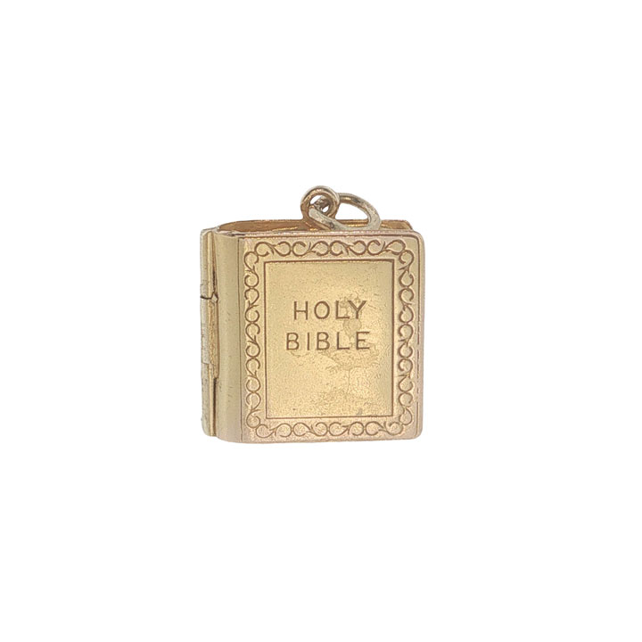 Vintage Georg Jensen 9ct Gold Holy Bible Charm | London 1977