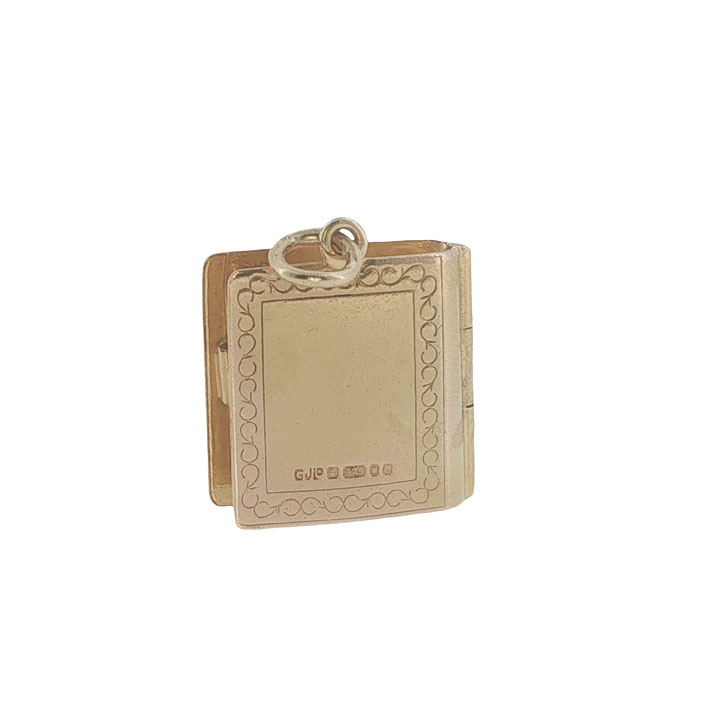 Vintage Georg Jensen 9ct Gold Holy Bible Charm | London 1977 - Image 5