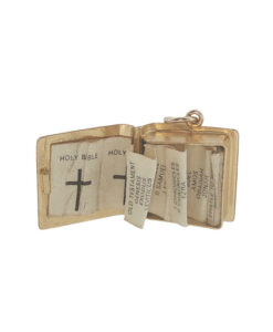 Vintage Georg Jensen 9ct Gold Holy Bible Charm | London 1977 - Image 4