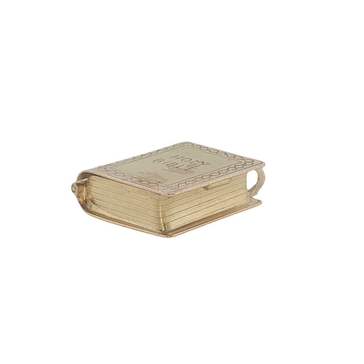Vintage Georg Jensen 9ct Gold Holy Bible Charm | London 1977 - Image 3