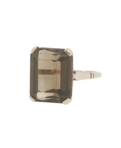 Alternative view of Vintage 9ct Gold Smokey Quartz Cocktail Ring