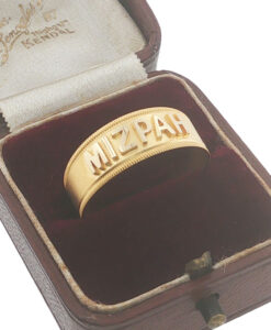 Victorian 18ct Gold MIZPAH Band Ring