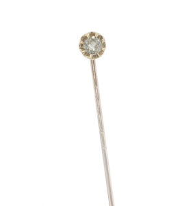 9ct gold diamond stick pin
