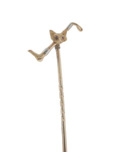 Vintage 9ct Gold Fox Stick Pin