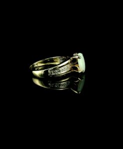 Vintage 9ct Gold Opal and Diamond Ring