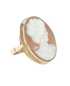 Vintage 9ct Yellow Gold Cameo Ring