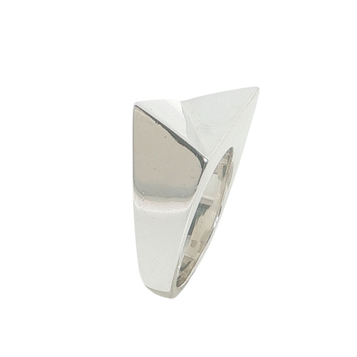Sterling Silver Abstract Geometric Ring - Image 6