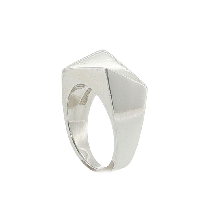 Sterling Silver Abstract Geometric Ring - Image 5