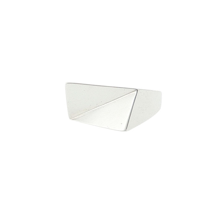 Sterling Silver Abstract Geometric Statement Ring